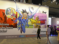 ''Dragon Ball Daima'' is shown at the Bandai Namco stand at the ''Paris Games Week'' video-game fair in Paris, France, on October 22, 2024....