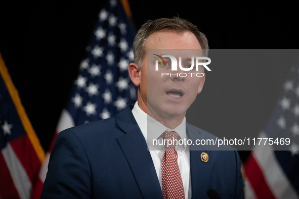 House Republican leaders hold a press conference following caucus elections on Capitol Hill in Washington, DC, on November 13, 2024. 