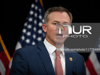 House Republican leaders hold a press conference following caucus elections on Capitol Hill in Washington, DC, on November 13, 2024. (