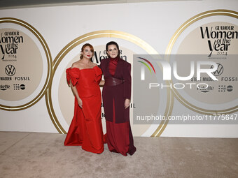 Samantha Barry and Farah Slim attend the red carpet for Glamour Women of The Year 2024 at the Four Seasons Hotel in Mexico City, Mexico, on...