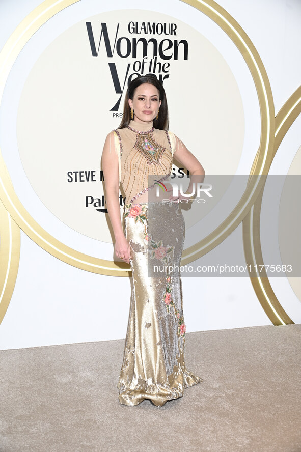 Sofia Lama attends the red carpet for Glamour Women of The Year 2024 at the Four Seasons Hotel in Mexico City, Mexico, on November 13, 2024....