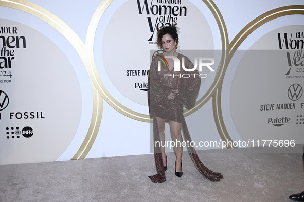 Damayanti Quintanar attends the red carpet for Glamour Women of The Year 2024 at the Four Seasons Hotel in Mexico City, Mexico, on November...