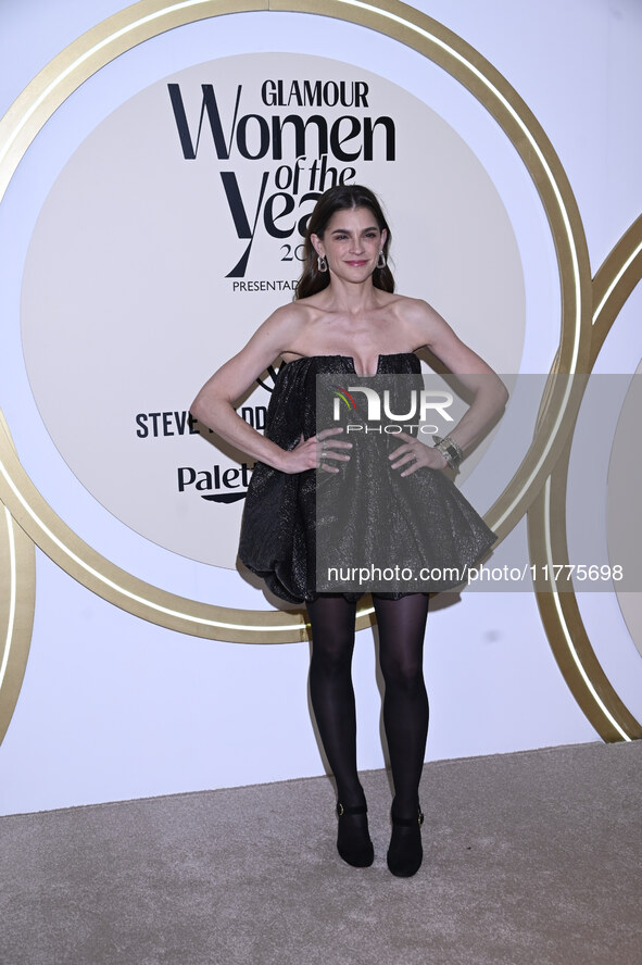 Irene Azuela attends the red carpet for Glamour Women of The Year 2024 at the Four Seasons Hotel in Mexico City, Mexico, on November 13, 202...