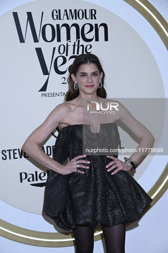 Irene Azuela attends the red carpet for Glamour Women of The Year 2024 at the Four Seasons Hotel in Mexico City, Mexico, on November 13, 202...