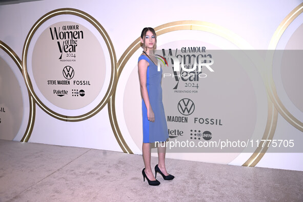 Victoria Bazua attends the red carpet for Glamour Women of The Year 2024 at the Four Seasons Hotel in Mexico City, Mexico, on November 13, 2...