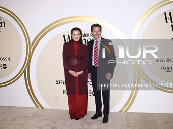 Farah Slim and Fernando Landeros attend the red carpet for Glamour Women of The Year 2024 at the Four Seasons Hotel in Mexico City, Mexico,...