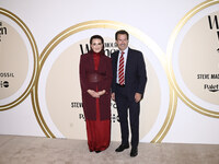 Farah Slim and Fernando Landeros attend the red carpet for Glamour Women of The Year 2024 at the Four Seasons Hotel in Mexico City, Mexico,...