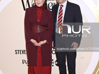 Farah Slim and Fernando Landeros attend the red carpet for Glamour Women of The Year 2024 at the Four Seasons Hotel in Mexico City, Mexico,...