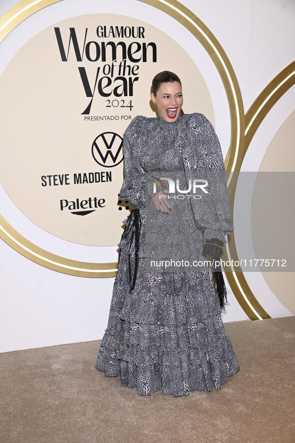 Natalia Subtil attends the red carpet for Glamour Women of The Year 2024 at the Four Seasons Hotel in Mexico City, Mexico, on November 13, 2...