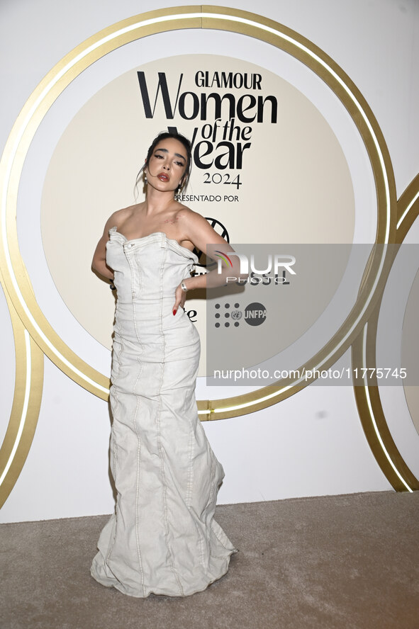 Manelyk Gonzalez attends the red carpet for Glamour Women of The Year 2024 at the Four Seasons Hotel in Mexico City, Mexico, on November 13,...