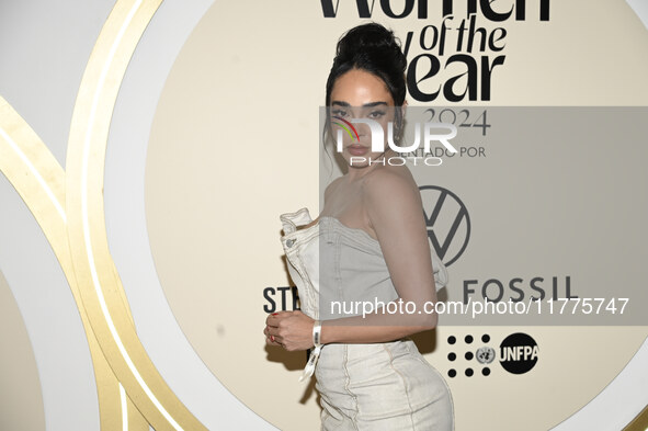 Manelyk Gonzalez attends the red carpet for Glamour Women of The Year 2024 at the Four Seasons Hotel in Mexico City, Mexico, on November 13,...