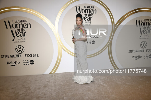 Manelyk Gonzalez attends the red carpet for Glamour Women of The Year 2024 at the Four Seasons Hotel in Mexico City, Mexico, on November 13,...