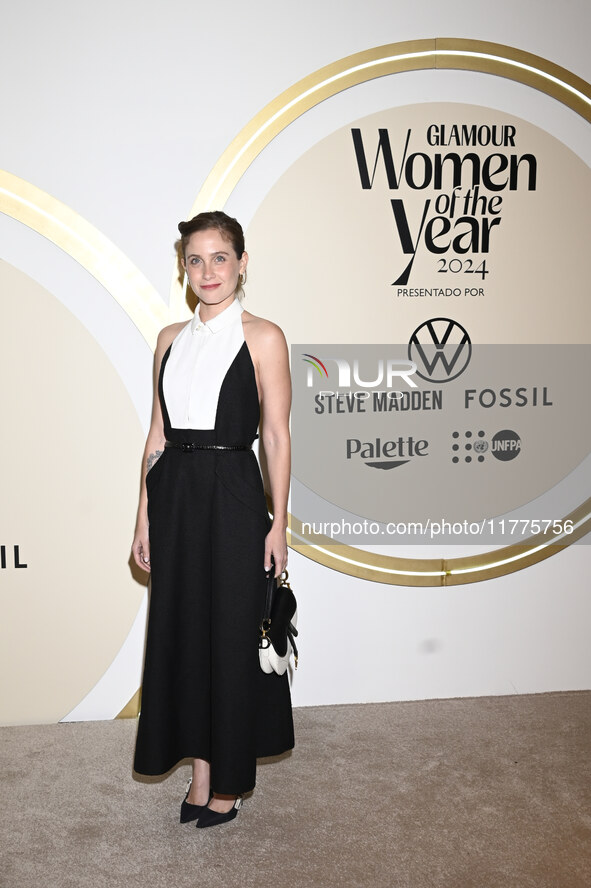 Natasha Dupeyron attends the red carpet for Glamour Women of The Year 2024 at the Four Seasons Hotel in Mexico City, Mexico, on November 13,...