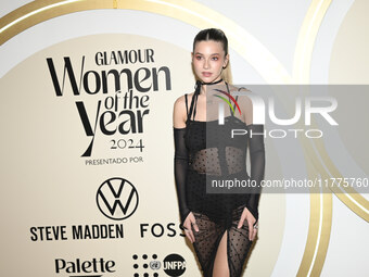 Carla Adell attends the red carpet for Glamour Women of The Year 2024 at the Four Seasons Hotel in Mexico City, Mexico, on November 13, 2024...