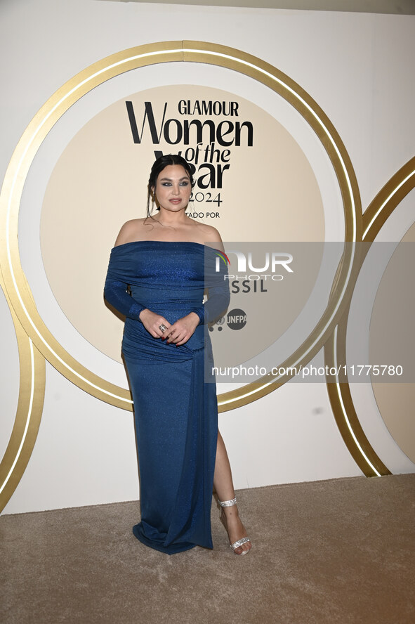 Estefania Villarreal attends the red carpet for Glamour Women of The Year 2024 at the Four Seasons Hotel in Mexico City, Mexico, on November...