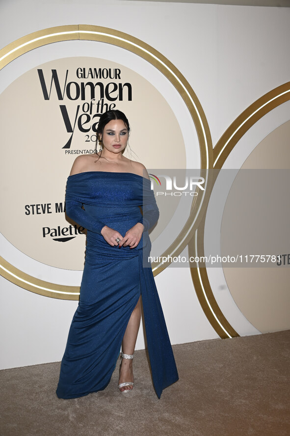 Estefania Villarreal attends the red carpet for Glamour Women of The Year 2024 at the Four Seasons Hotel in Mexico City, Mexico, on November...