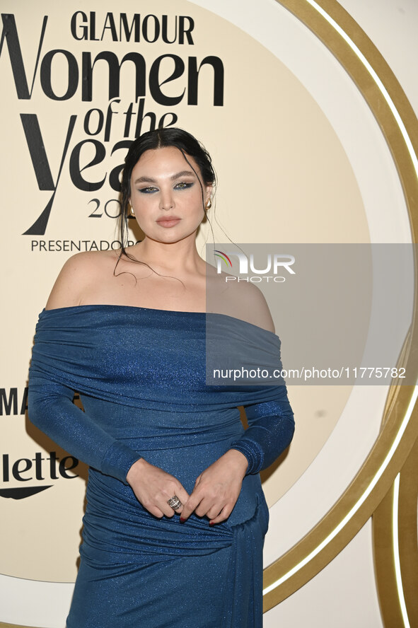 Estefania Villarreal attends the red carpet for Glamour Women of The Year 2024 at the Four Seasons Hotel in Mexico City, Mexico, on November...