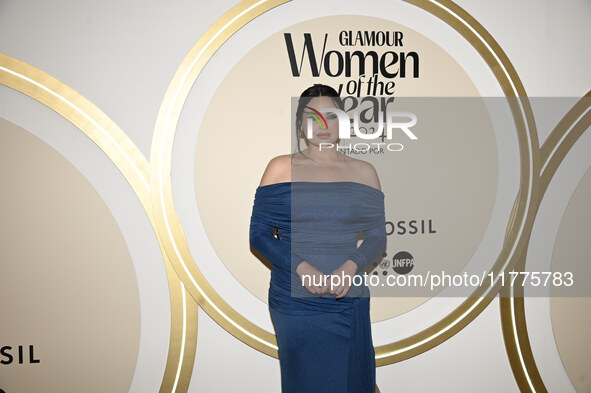 Estefania Villarreal attends the red carpet for Glamour Women of The Year 2024 at the Four Seasons Hotel in Mexico City, Mexico, on November...