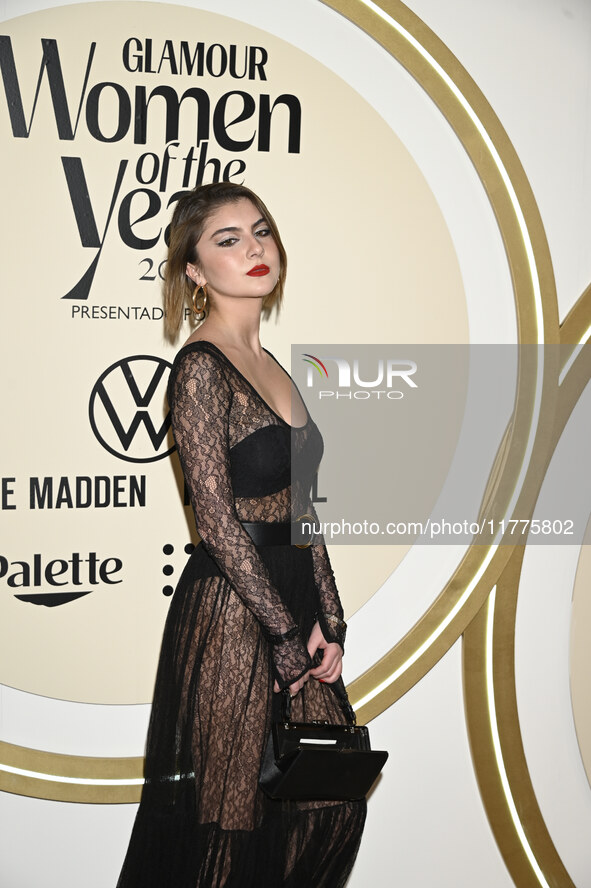 Marietta Rojas attends the red carpet for Glamour Women of The Year 2024 at the Four Seasons Hotel in Mexico City, Mexico, on November 13, 2...