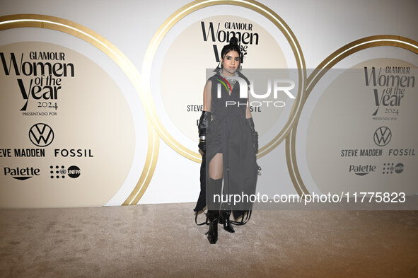 Karen Velazquez Espinosa attends the red carpet for Glamour Women of The Year 2024 at the Four Seasons Hotel in Mexico City, Mexico, on Nove...