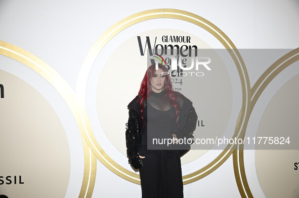 Dulce Maria Espinosa attends the red carpet for Glamour Women of The Year 2024 at the Four Seasons Hotel in Mexico City, Mexico, on November...