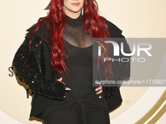 Dulce Maria Espinosa attends the red carpet for Glamour Women of The Year 2024 at the Four Seasons Hotel in Mexico City, Mexico, on November...