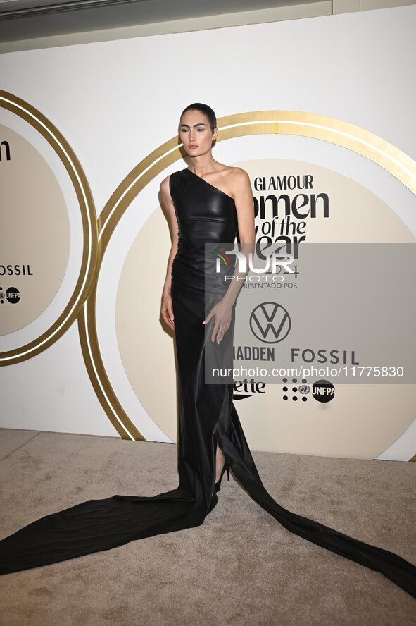 Mina Serrano attends the red carpet for Glamour Women of The Year 2024 at the Four Seasons Hotel in Mexico City, Mexico, on November 13, 202...