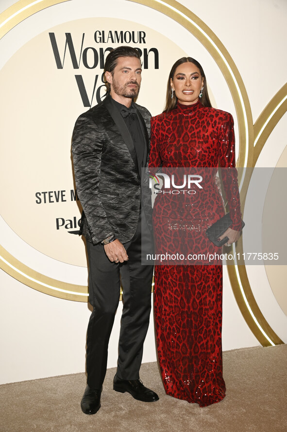 Isaac Moreno and Galilea Montijo attend the red carpet for Glamour Women of The Year 2024 at the Four Seasons Hotel in Mexico City, Mexico,...