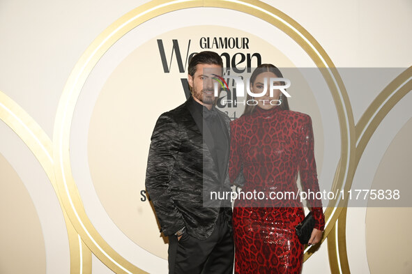 Isaac Moreno and Galilea Montijo attend the red carpet for Glamour Women of The Year 2024 at the Four Seasons Hotel in Mexico City, Mexico,...