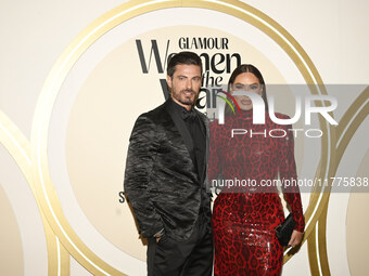 Isaac Moreno and Galilea Montijo attend the red carpet for Glamour Women of The Year 2024 at the Four Seasons Hotel in Mexico City, Mexico,...