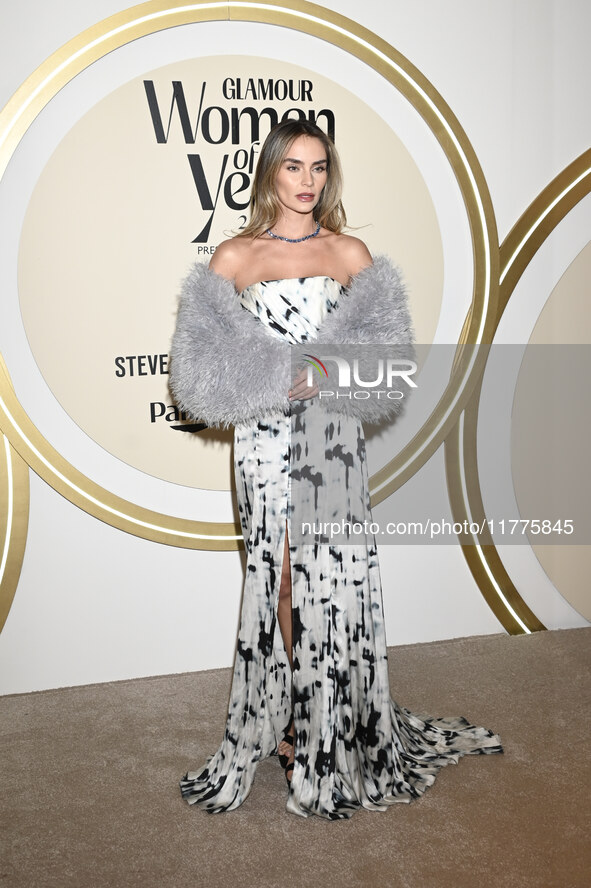 Lourdes Mota attends the red carpet for Glamour Women of The Year 2024 at the Four Seasons Hotel in Mexico City, Mexico, on November 13, 202...