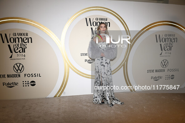 Lourdes Mota attends the red carpet for Glamour Women of The Year 2024 at the Four Seasons Hotel in Mexico City, Mexico, on November 13, 202...