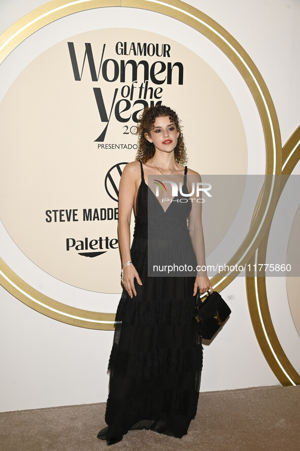 Pamela Moreno attends the red carpet for Glamour Women of The Year 2024 at the Four Seasons Hotel in Mexico City, Mexico, on November 13, 20...