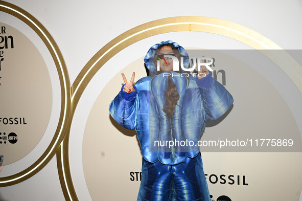 Tess Bu Cuaron attends the red carpet for Glamour Women of The Year 2024 at the Four Seasons Hotel in Mexico City, Mexico, on November 13, 2...