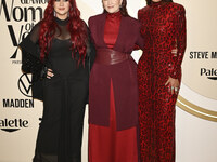 (L-R) Dulce Maria Espinosa, Farah Slim, and Galilea Montijo attend the red carpet for Glamour Women of The Year 2024 at the Mexico City Four...