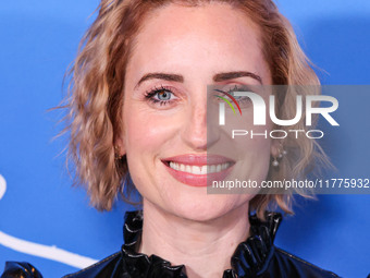 Zoe Lister-Jones arrives at the Los Angeles Premiere Of A24's 'Queer' held at the Directors Guild of America Theater Complex on November 13,...