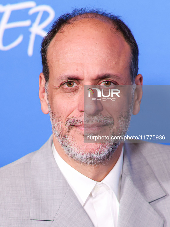 Luca Guadagnino arrives at the Los Angeles Premiere Of A24's 'Queer' held at the Directors Guild of America Theater Complex on November 13,...