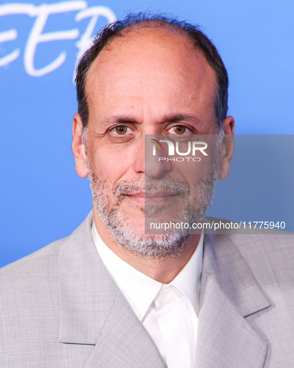 Luca Guadagnino arrives at the Los Angeles Premiere Of A24's 'Queer' held at the Directors Guild of America Theater Complex on November 13,...