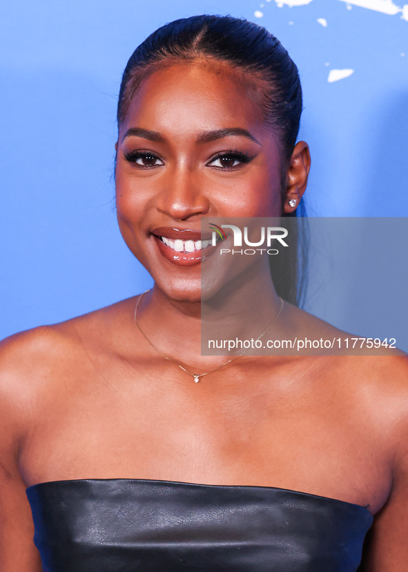 Carlacia Grant arrives at the Los Angeles Premiere Of A24's 'Queer' held at the Directors Guild of America Theater Complex on November 13, 2...