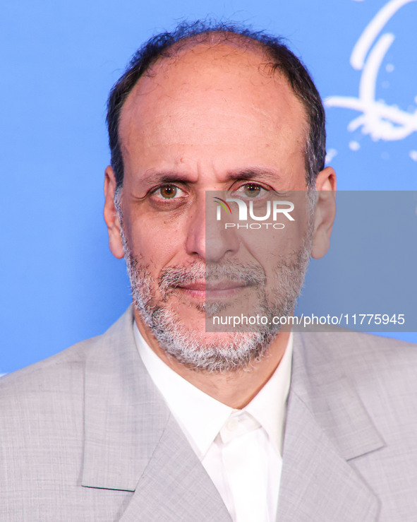 Luca Guadagnino arrives at the Los Angeles Premiere Of A24's 'Queer' held at the Directors Guild of America Theater Complex on November 13,...