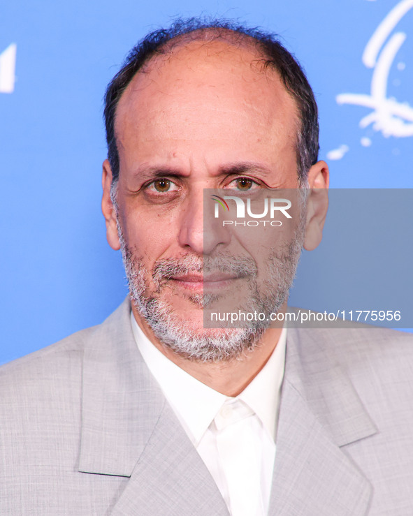 Luca Guadagnino arrives at the Los Angeles Premiere Of A24's 'Queer' held at the Directors Guild of America Theater Complex on November 13,...