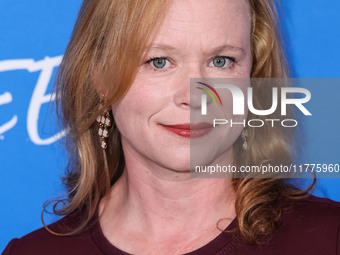 Thora Birch arrives at the Los Angeles Premiere Of A24's 'Queer' held at the Directors Guild of America Theater Complex on November 13, 2024...