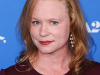 Thora Birch arrives at the Los Angeles Premiere Of A24's 'Queer' held at the Directors Guild of America Theater Complex on November 13, 2024...