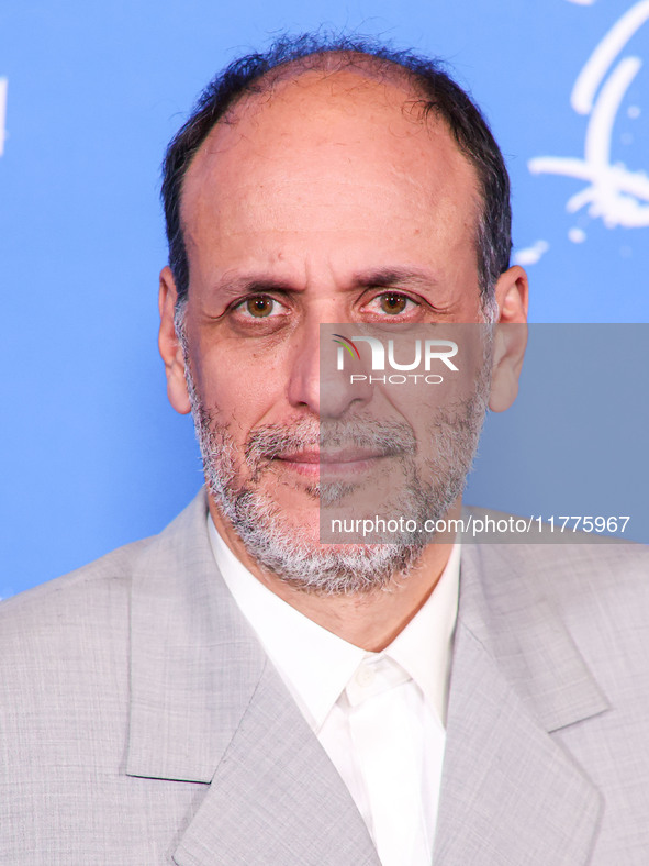 Luca Guadagnino arrives at the Los Angeles Premiere Of A24's 'Queer' held at the Directors Guild of America Theater Complex on November 13,...