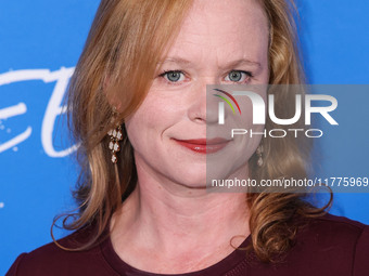 Thora Birch arrives at the Los Angeles Premiere Of A24's 'Queer' held at the Directors Guild of America Theater Complex on November 13, 2024...