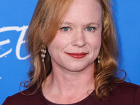 Thora Birch arrives at the Los Angeles Premiere Of A24's 'Queer' held at the Directors Guild of America Theater Complex on November 13, 2024...