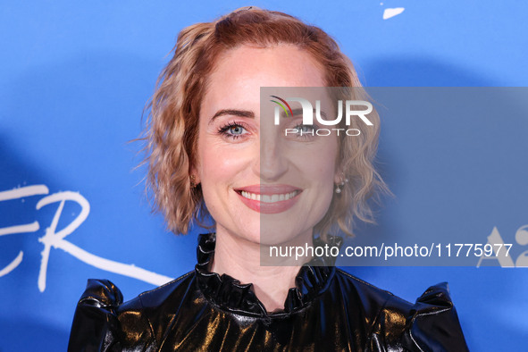 Zoe Lister-Jones arrives at the Los Angeles Premiere Of A24's 'Queer' held at the Directors Guild of America Theater Complex on November 13,...