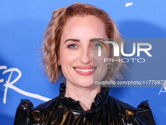 Zoe Lister-Jones arrives at the Los Angeles Premiere Of A24's 'Queer' held at the Directors Guild of America Theater Complex on November 13,...