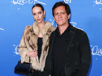 Bailey Mikel and Clifton Collins Jr. arrive at the Los Angeles Premiere Of A24's 'Queer' held at the Directors Guild of America Theater Comp...