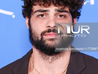 Noah Centineo arrives at the Los Angeles Premiere Of A24's 'Queer' held at the Directors Guild of America Theater Complex on November 13, 20...